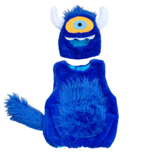 Load image into Gallery viewer, Blue Monster Baby and Toddler Halloween Costume Two Piece Set (6-12 Months, 12-24 Months, 2T, and 3+)