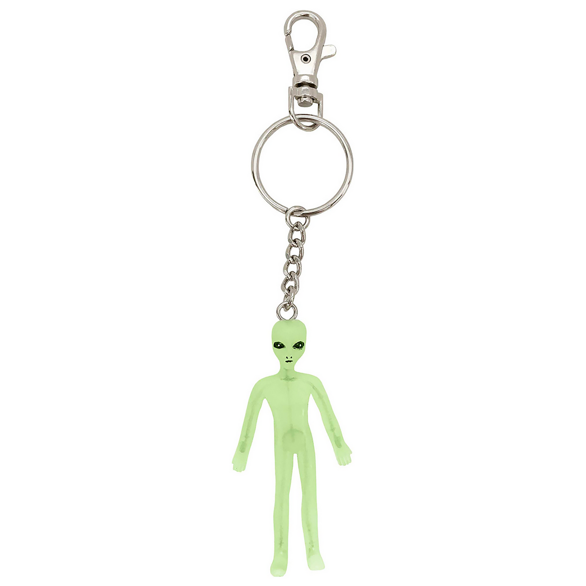 Alien Glow in the Dark Bendable Keychain Teagan Ella