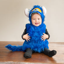 Load image into Gallery viewer, Blue Monster Baby and Toddler Halloween Costume Two Piece Set (6-12 Months, 12-24 Months, 2T, and 3+)