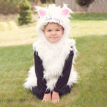 Load image into Gallery viewer, Adorable White Kitten Cat Baby and Toddler Halloween Costume Two Piece Set (6-12 Months, 12-24 Months, 2T, and 3+)