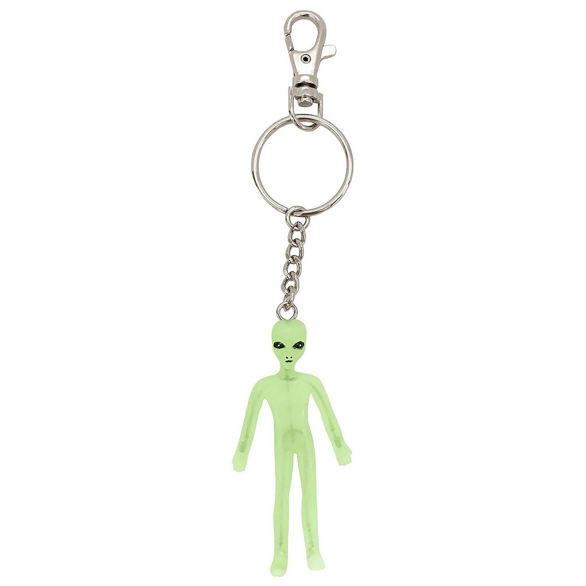 Alien Schlüsselanhänger Winking Little Green Man Keychain Double
