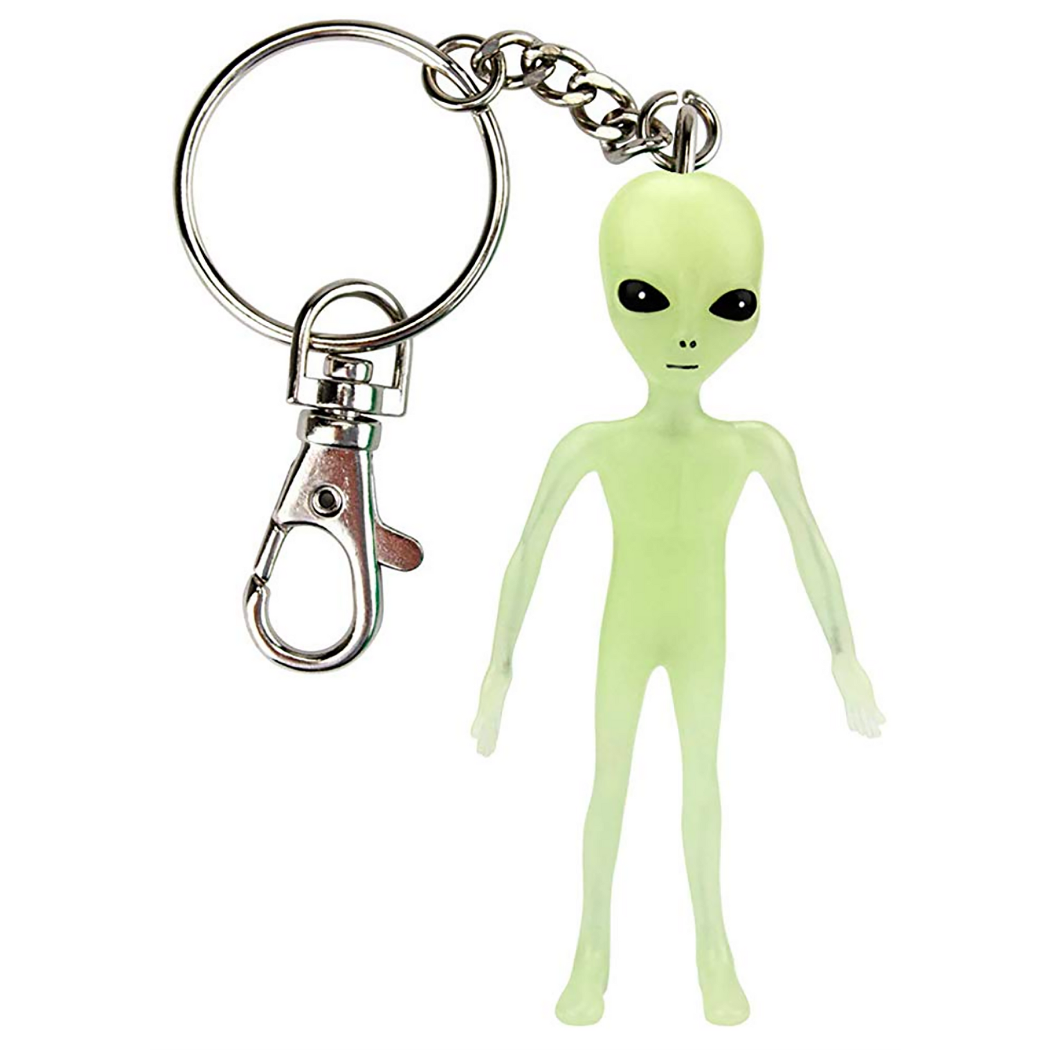 Alien Glow in the Dark Bendable Keychain Teagan Ella